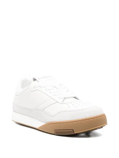 Givenchy Round Toe Low Sneakers With Flat Sole In White