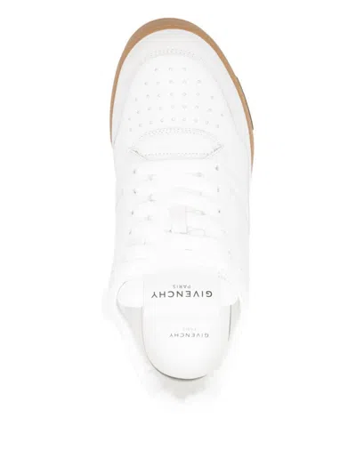 Givenchy Round Toe Low Sneakers With Flat Sole In White
