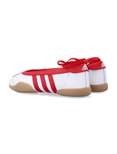 Adidas Originals Taekwondo Mei Flat Shoes White In Red