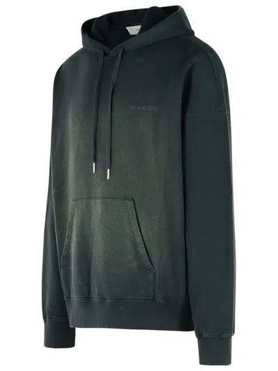 Golden Goose Deluxe Brand Bleached Effect Drawstring Hoodie In Green