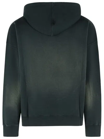 Golden Goose Deluxe Brand Bleached Effect Drawstring Hoodie In Green