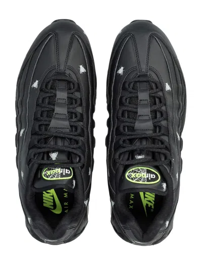 Nike Air Max 95 Black With Neon Yellow Accents In Multi