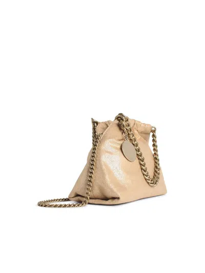 Stella Mccartney Mini Bag Falabella Coulisse Chain Strap In Gold