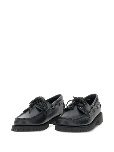Sebago Ranger Waxy Woman Shoes In Black