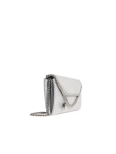 Stella Mccartney Falabella Chain-strap Satchel Bag In Silver