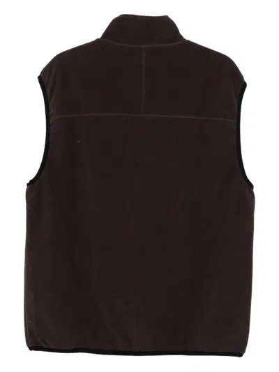 Gramicci Thermal Fleece Reversible Vest Clothing In Brown