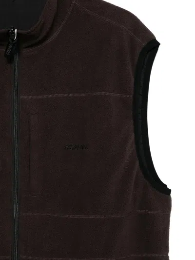 Gramicci Thermal Fleece Reversible Vest Clothing In Brown