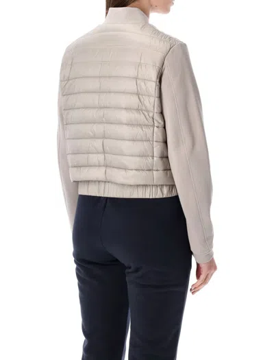 Parajumpers Loretta Quilted Zip-up Jacket In Gray