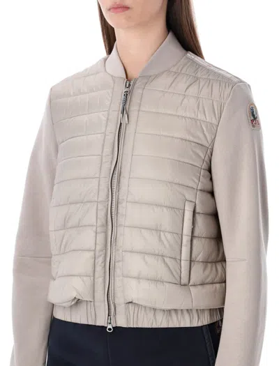 Parajumpers Loretta Quilted Zip-up Jacket In Gray