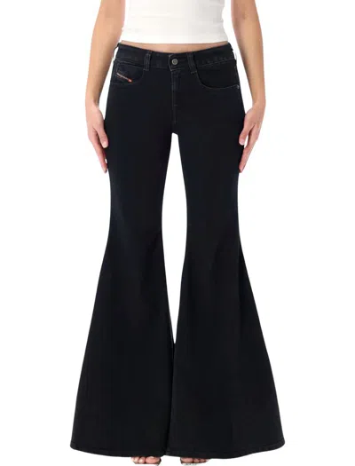 Diesel Flare Jeans In Black