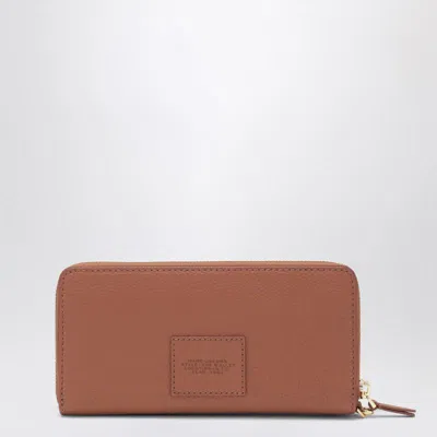 Marc Jacobs Beige Full-grain Leather Wallet In Brown