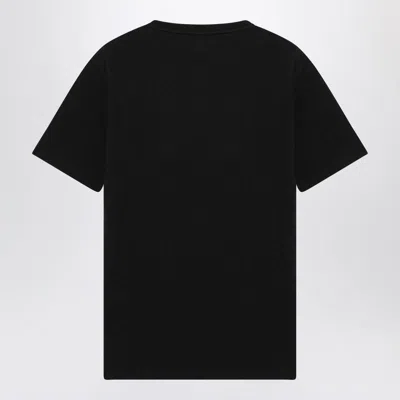 Polo Ralph Lauren Black Cotton T-shirt With Logo In Black