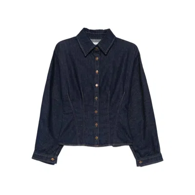 Agolde Devon Denim Button-up Shirt In Multi