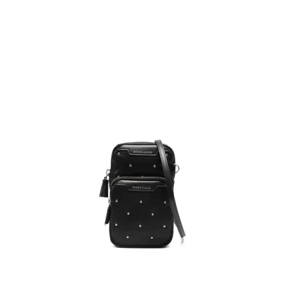 Anya Hindmarch Studded Mini Cross Body Bag In Black