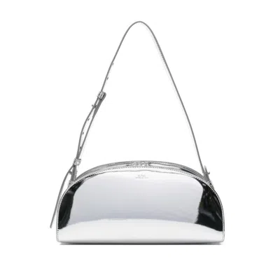 Apc Demi-lune Zip Shoulder Bag In White