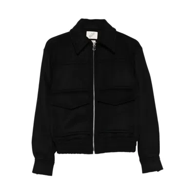 Bite Studios Cila Flap-pocket Zip-front Jacket In Black