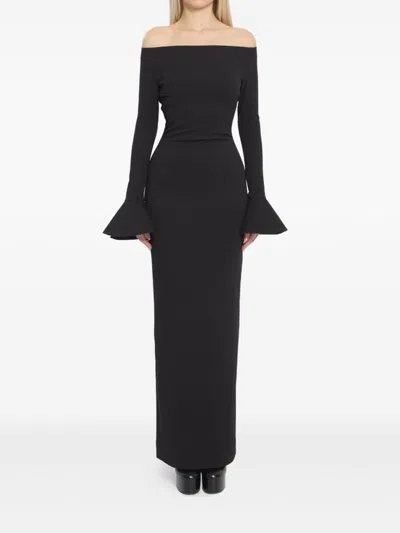 Solace London Anica Maxi Dress In Black