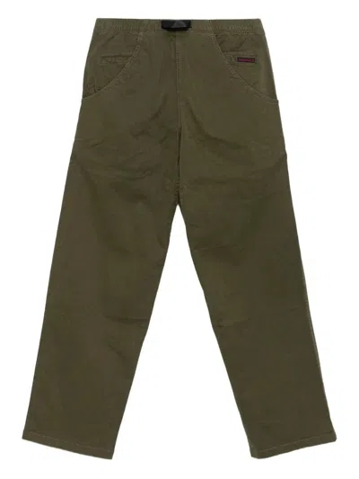 Gramicci Elasticated Belt Trousers In Green