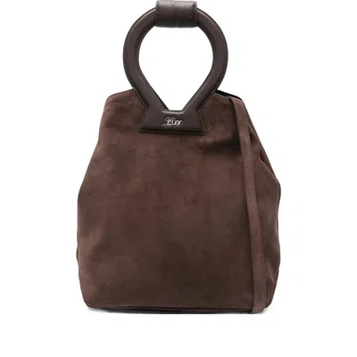 Luar Brooke Round-handle Tote Bag In Brown