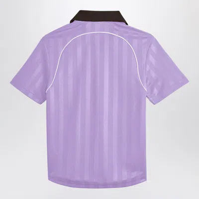 Adidas Originals By Wales Bonner Lilac Jacquard Football T-shirt In Purple