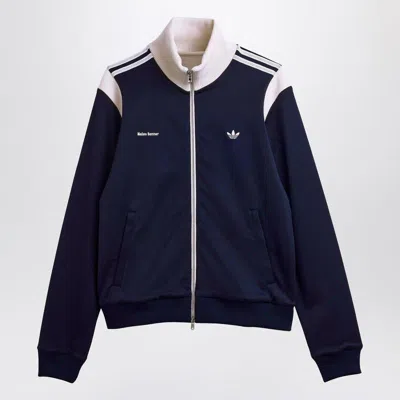 Adidas Originals By Wales Bonner Navy Stretch Twill Slim Track Jacket In Blue