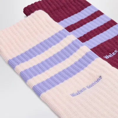 Adidas Originals By Wales Bonner Set Of Two Blend Socks In Multi