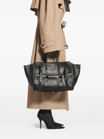 Balenciaga Bel Air Medium Shoulder Bag In Black