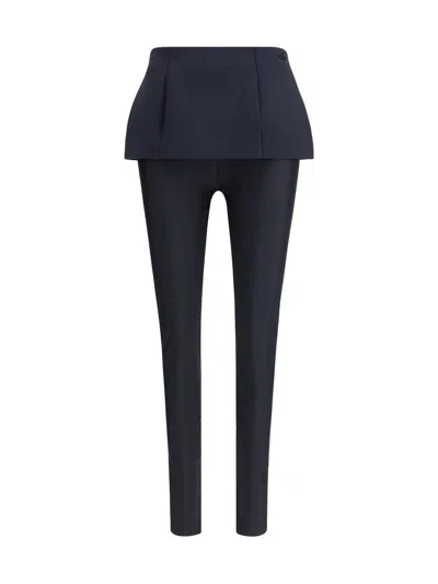 Diesel Black Polyester Casual Pants In Black