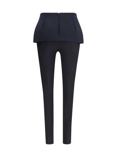 Diesel Black Polyester Casual Pants In Black