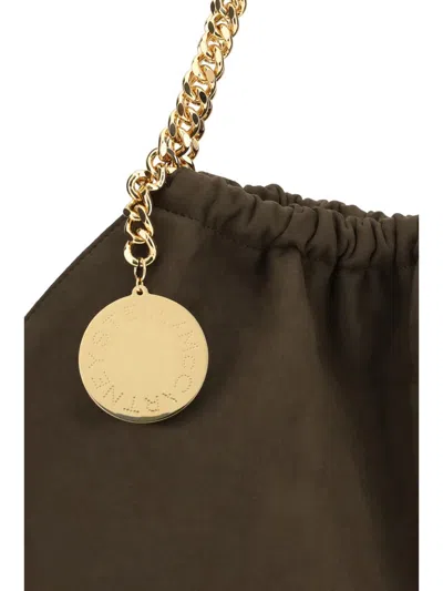 Stella Mccartney Brown Polyester Shoulder Bag In Green