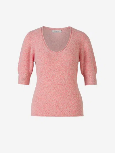 Dorothee Schumacher Cashmere Mottled Sweater In Pink