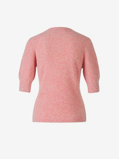 Dorothee Schumacher Cashmere Mottled Sweater In Pink
