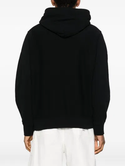 Givenchy Couture Seam Fleece Hoodie With Paris Embroidery Clothing In Black