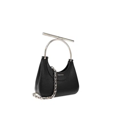 Alexander Mcqueen Mini T-bar Bag Women In Black