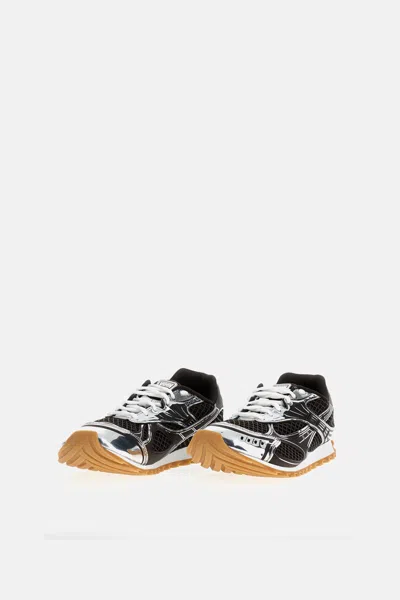 Bottega Veneta Round-toe Sneakers In Brown