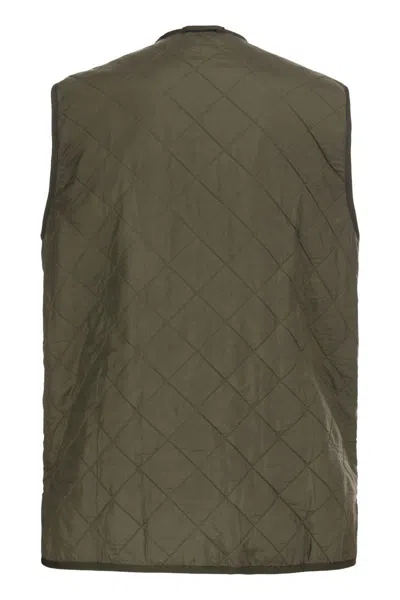 Barbour Polarquilt Zip-liner Vest In Green