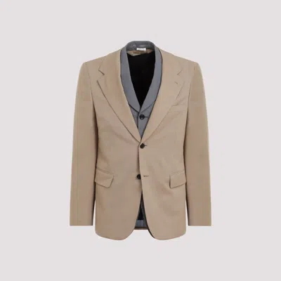Comme Des Garçons Homme Deux Jackets Brown In White