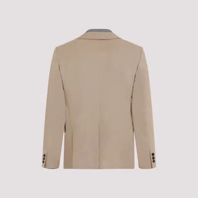 Comme Des Garçons Homme Deux Jackets Brown In White