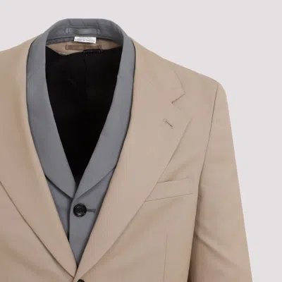 Comme Des Garçons Homme Deux Jackets Brown In White