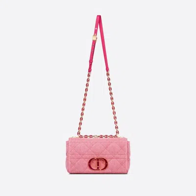 Dior Caro M Canvas In Pink