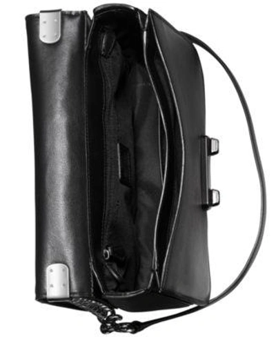 Shop Coach Swagger Shoulder Bag In Glovetanned Leather In Dark Antique Nickel/black