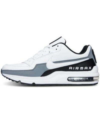Shop Nike Men's Air Max Ltd 3 Running Sneakers From Finish Line In White/grey/black