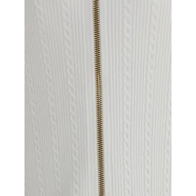 Balmain Long Skirt Viscose Blend In White