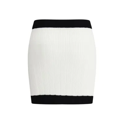 Balmain Skirt With Knee Length And Midi In White