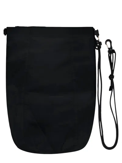 Laminar Bag With Adjustable Shoulder Strap In Black