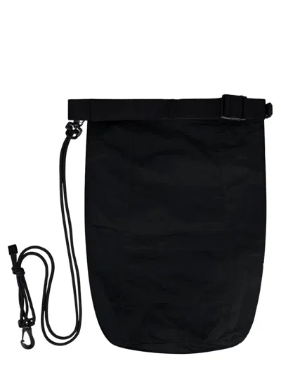 Laminar Bag With Adjustable Shoulder Strap In Black