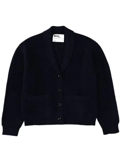 Margaret Howell Cardigan Mhl In Blue