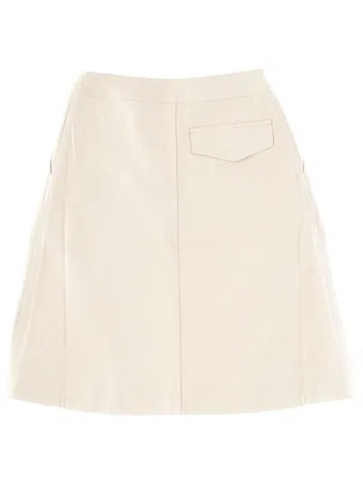 Margaret Howell Midi Skirt Mhl In White