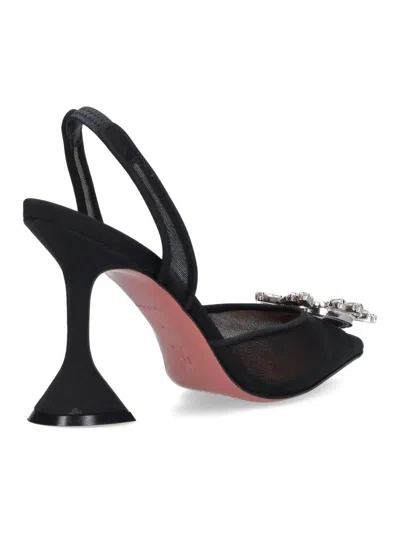 Amina Muaddi 70mm Begum Crystal-embellished Slingback Pumps In Black