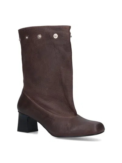 Paloma Wool Jolie Snaps Convertible Boots In Brown